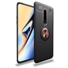 Metal Ring Holder 360 Degree Rotating TPU Case for OnePlus 7 Pro(Black+Rose Gold) - 1