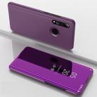 Electroplating Mirror Horizontal Flip Leather Case for Huawei Enjoy 9S / P Smart+ 2019, with Holder(Purple) - 1