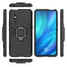 PC + TPU Shockproof Protective Case with Magnetic Ring Holder for Vivo X27(Black) - 4