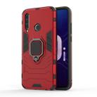 PC + TPU Shockproof Protective Case with Magnetic Ring Holder for Huawei Honor 10i(Red) - 1