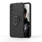 PC + TPU Shockproof Protective Case with Magnetic Ring Holder for Galaxy A8s(Black) - 1