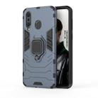 PC + TPU Shockproof Protective Case with Magnetic Ring Holder for Galaxy A8s(Navy Blue) - 1