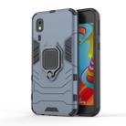 PC + TPU Shockproof Protective Case with Magnetic Ring Holder for Galaxy A2 Core(Navy Blue) - 1