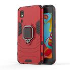 PC + TPU Shockproof Protective Case with Magnetic Ring Holder for Galaxy A2 Core(Red) - 1