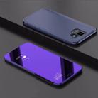 Electroplating Mirror Horizontal Flip Leather Case for Xiaomi Pocophone F1, with Holder(Purple blue) - 1