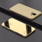 Electroplating Mirror Horizontal Flip Leather Case for Xiaomi Pocophone F1, with Holder(Gold) - 1