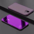 Electroplating Mirror Horizontal Flip Leather Case for Xiaomi Pocophone F1, with Holder(Purple) - 1