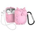 For AirPods 1 / 2 Owl Appearance Earphone Protective Case with Hook - 1