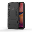 Shockproof PC + TPU Case for Galaxy A20e, with Holder(Black) - 1