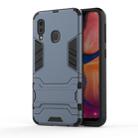 Shockproof PC + TPU Case for Galaxy A20e, with Holder(Navy Blue) - 1