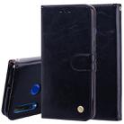 Business Style Oil Wax Texture Horizontal Flip Leather Case for Huawei Honor 10i, with Holder & Card Slots & Wallet(Black) - 1