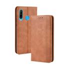 Magnetic Buckle Retro Crazy Horse Texture Horizontal Flip Leather Case for Huawei Honor 10i / 20i  , with Holder & Card Slots & Photo Frame(Brown) - 1