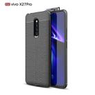 Litchi Texture TPU Shockproof Case for Vivo X27 Pro(Black) - 1