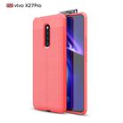 Litchi Texture TPU Shockproof Case for Vivo X27 Pro(Red) - 1