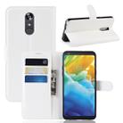 Litchi Texture Horizontal Flip Leather Case for LG Stylo 5, with Holder & Card Slots & Wallet(White) - 1