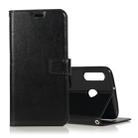 Crazy Horse Texture Horizontal Flip Leather Case with Holder & Card Slots & Wallet & Photo Frame for Galaxy A30(Black) - 1