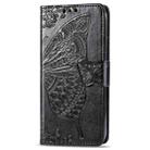 Butterfly Love Flowers Embossing Horizontal Flip Leather Case for LG W30 , with Holder & Card Slots & Wallet & Lanyard(Black) - 2