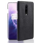 Shockproof Crocodile Texture PC + PU Case for OnePlus 7 Pro(Black) - 1