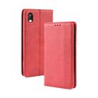 Magnetic Buckle Retro Crazy Horse Texture Horizontal Flip Leather Case for Huawei Y5 (2019), with Holder & Card Slots & Photo Frame(Red) - 1