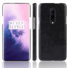 Shockproof Litchi Texture PC + PU Case for OnePlus 7 Pro(Black) - 1