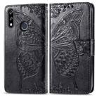 Butterfly Love Flowers Embossing Horizontal Flip Leather Case for LG W10 , with Holder & Card Slots & Wallet & Lanyard(Black) - 1