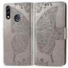 Butterfly Love Flowers Embossing Horizontal Flip Leather Case for LG W10 , with Holder & Card Slots & Wallet & Lanyard(Gray) - 1