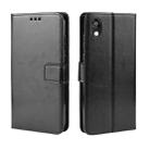 Retro Crazy Horse Texture Horizontal Flip Leather Case for Huawei Honor 8S, with Holder & Card Slots & Photo Frame(Black) - 1