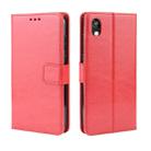 Retro Crazy Horse Texture Horizontal Flip Leather Case for Huawei Honor 8S, with Holder & Card Slots & Photo Frame(Red) - 1