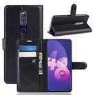 Litchi Texture Horizontal Flip Leather Case for OPPO F11 Pro, with Holder & Card Slots & Wallet & Photo Frame(Black) - 1
