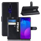 Litchi Texture Horizontal Flip Leather Case for OPPO F11, with Holder & Card Slots & Wallet(Black) - 1