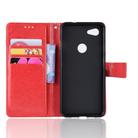 Retro Crazy Horse Texture Horizontal Flip Leather Case for Google Pixel 3a, with Holder & Card Slots & Photo Frame(Red) - 3