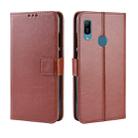 Retro Crazy Horse Texture Horizontal Flip Leather Case for Huawei Y6 (2019), with Holder & Card Slots & Photo Frame(Brown) - 1