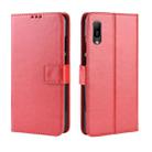 Retro Crazy Horse Texture Horizontal Flip Leather Case for Huawei Y6 Pro (2019), with Holder & Card Slots & Photo Frame(Red) - 1