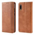 Magnetic Buckle Retro Crazy Horse Texture Horizontal Flip Leather Case for Huawei Y6 Pro (2019)  , with Holder & Card Slots & Photo Frame(Brown) - 1