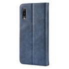Magnetic Buckle Retro Crazy Horse Texture Horizontal Flip Leather Case for Huawei Y6 Pro (2019)  , with Holder & Card Slots & Photo Frame(Blue) - 4