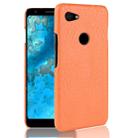 Shockproof Crocodile Texture PC + PU Case For Google Pixel 3a(Orange) - 1