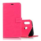 Crazy Horse Texture Horizontal Flip Leather Case with Holder & Card Slots & Wallet & Photo Frame for Galaxy  M20(Magenta) - 1