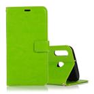 Crazy Horse Texture Horizontal Flip Leather Case with Holder & Card Slots & Wallet & Photo Frame for Galaxy  M20(Green) - 1