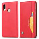 Knead Skin Texture Horizontal Flip Leather Case for Xiaomi Redmi Note 7 & 7 Pro, with Photo Frame & Holder & Card Slots & Wallet(Red) - 1