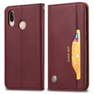 Knead Skin Texture Horizontal Flip Leather Case for Xiaomi Redmi Note 7 & 7 Pro, with Photo Frame & Holder & Card Slots & Wallet(Wine Red) - 1