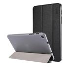 ENKAY Silk Texture PU Leather + Plastic Bottom Case with Three-folding Holder for Galaxy Tab A 8 (2019) P200 / P205(Black) - 1