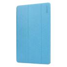 ENKAY Silk Texture PU Leather + Plastic Bottom Smart Case with Three-folding Holder for Galaxy Tab S5e 10.5 T720 / T725(Light Blue) - 1