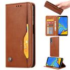Knead Skin Texture Horizontal Flip Leather Case for Galaxy A7 (2018) / A750, with Photo Frame & Holder & Card Slots & Wallet(Brown) - 1