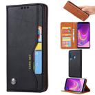 Knead Skin Texture Horizontal Flip Leather Case for Samsung A9 2018, with Photo Frame & Holder & Card Slots & Wallet(Black) - 1