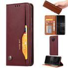 Knead Skin Texture Horizontal Flip Leather Case for Huawei Mate 20 Pro, with Photo Frame & Holder & Card Slots & Wallet(Wine Red) - 1
