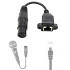 15cm XLR 3 Pin Female To RJ45 Female Network Connector Adapter Converter Cable - 1