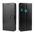 Retro Crazy Horse Texture Horizontal Flip Leather Case for Huawei P Smart Z / Y9 Prime (2019), with Holder & Card Slots & Photo Frame(Black) - 1
