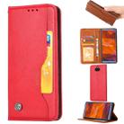 Knead Skin Texture Horizontal Flip Leather Case for Sony Xperia 10, with Photo Frame & Holder & Card Slots & Wallet(Red) - 1