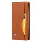 Knead Skin Texture Horizontal Flip Leather Case for LG K10 (2018), with Photo Frame & Holder & Card Slots & Wallet(Brown) - 1