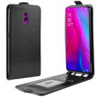 Crazy Horse Texture Vertical Flip Leather Case for OPPO Reno, with Card Slot & Photo Frame(Black) - 1